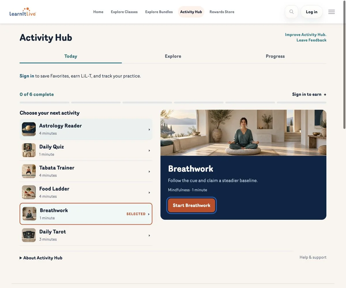 Activity Hub